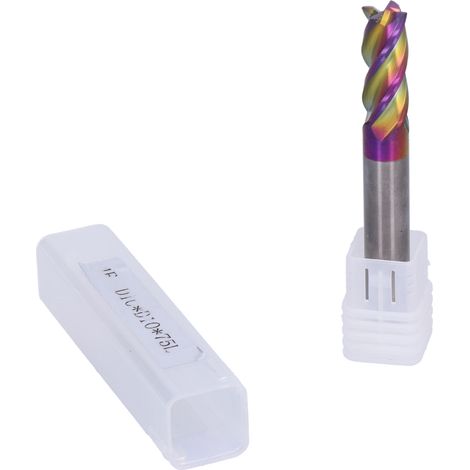 Fraise hélicoïdale CNC pour métaux, coupe en spirale, accessoire d'usinage, D10 x D10 x 75L, outil de défonçage haute précision. (1/5)