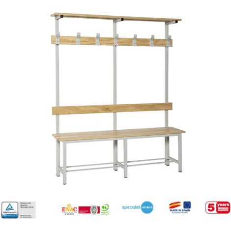 Banco de vestuario SIMONLOCKER (150x180x35cm) GRIS (1/4)