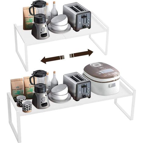 Étagère de cuisine extensible et empilable en métal (1/5)