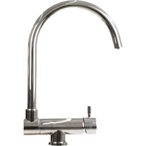 Robinet De Cuisine Mitigeur 3 Voies Dion Chrome Avec Bec Pivotant Pliable (1/5)