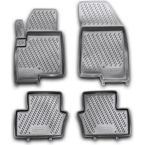 KIT TAPPETINI COMPATIBILE CON JEEP Compass (Ip, Ip2) 2010-2016, 4 pcs. TAPPETINO IN GOMMA TPE BORDO ALTO 3D ANTISCIVOLO IMPERMEABILE (1/5)
