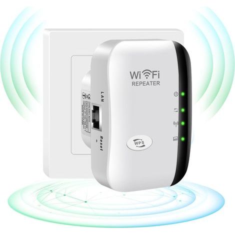 Wi-Fi-Verstärker, 2,4-GHz-WLAN-Verstärker für Zuhause, 300-Mbit/s-WLAN-Signalverstärker, einfach zu installieren und abzudecken. (1/5)
