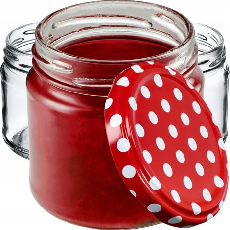 KADAX Kleine Einmachgläser 200 ml, Marmeladengläser, fi66 mm, Minigläser für Honig und Gewürze, Luft (1/5)