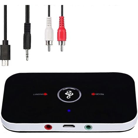 Émetteur et récepteur Bluetooth 5.0 compatible avec la stéréo HiFi, adaptateur 2 en 1, prise RCA/3,5 mm. (1/5)