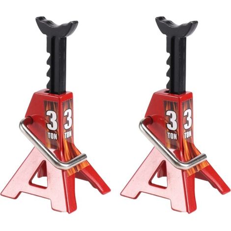 Juego de 2 soportes metálicos para reparación de coches RC 1/10, herramientas para coches de escalada, vehículos fundidos a presión, piezas de modelos, accesorios, 3T (1/4)