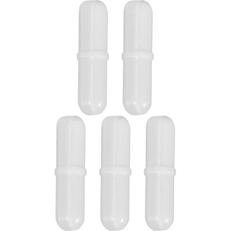 5pcs Bâtonnets Magnétiques en Ptfe Blanc Résistants à L'usure pour Agitation en Laboratoire de Recherche et Applications Chimiques (1/5)
