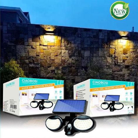 Trade Shop - SOLAR 10 W APPLIQUE MIT SENSOR MOVEMENT LED IP67 TX-9502 - (1/5)