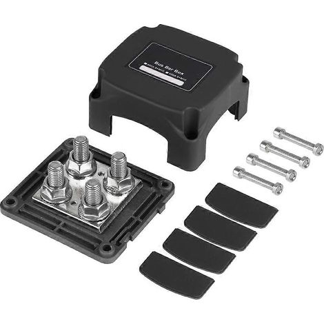 Boîte de distribution électrique robuste 400 A 48 V en cuivre étamé pour véhicules, camping-cars, bateaux et véhicules marins : barre omnibus B. (1/5)