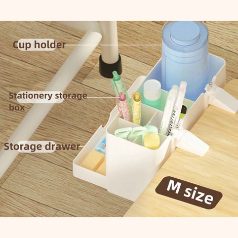 NBX Schreibtisch-Stiftehalter-Aufbewahrungsbox mit Trennfächern, 19,8 x 12,9 x 12,8 cm, für Zuhause, Schlafzimmer, Studentenzimmer, Büro und Schule