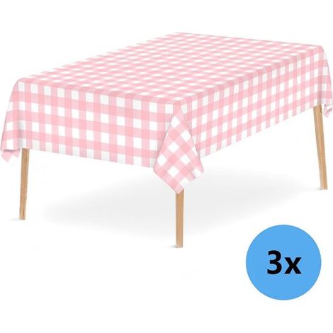 Confezione da 3 tovaglie di plastica - adatte per feste, cene, buffet di matrimoni - tovaglia rettangolare - 137274 cm - Blu scuro (1/5)