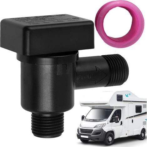 RV-Entlastungsrückschlagventil – schwarzes Rückschlagventil für Anhängertanks – Zubehör zum Schutz vor Leckagen durch Vakuumbrecher (1/5)