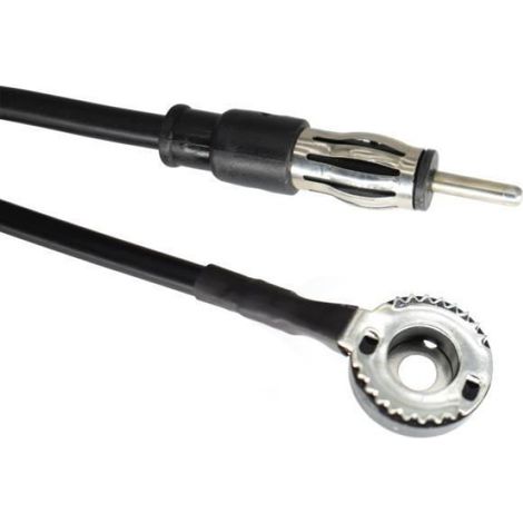 Kit antenne de toit noir pour Peugeot 106/205/206/306/309/405/406/806 & Citroën Berlingo/Xantia/AX/ZX/BX - base+mât + câble 210 cm
