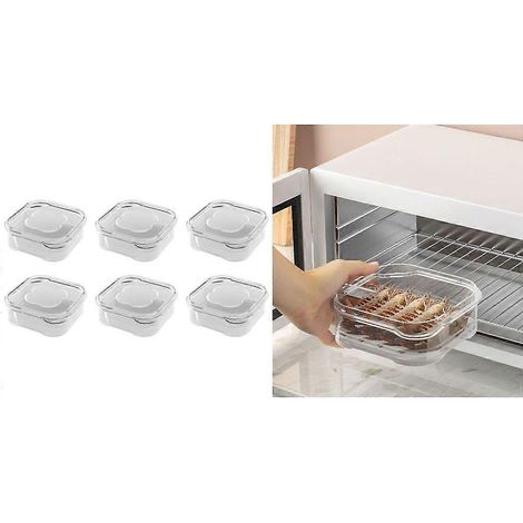 Boîte de rangement pour réfrigérateur, organisateur de réfrigérateur, récipient pour aliments à base de viande, fruits et légumes (1/4)