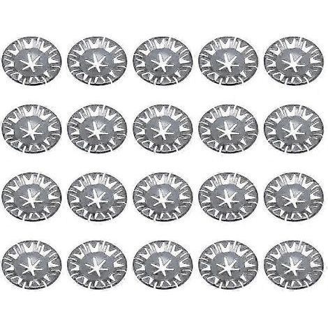 20 o 50 clip di ricambio per scudo termico sottoscocca, clip metalliche con rondelle N90796501, 20 pezzi, A (1/5)