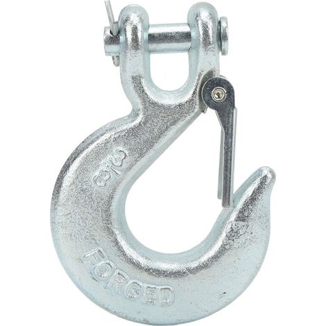 Jeffergarden Crochets d'attelage pour treuil de remorque 3/8 po, ouverture de 1 po, charge de 18 000 lb avec verrou de sécurité (1/5)