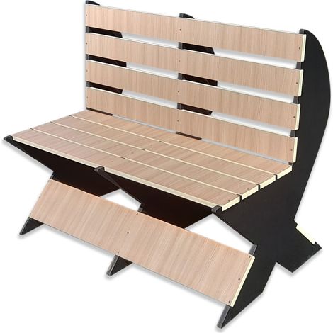 Banc mod. Lope en WPC et Forex haute densité 20 mm - dimensions 120x75x100 cm - profondeur d’assise 45 cm (1/5)