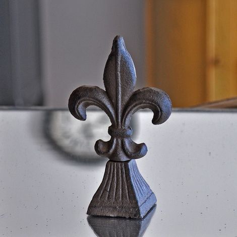 Fleurs de Lys en Fonte 7x4x12cm