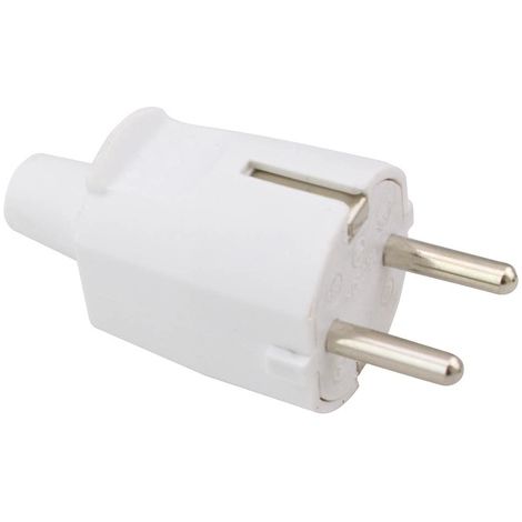 Clavija de goma blanca 2P+TT 16A GSC 0200198
