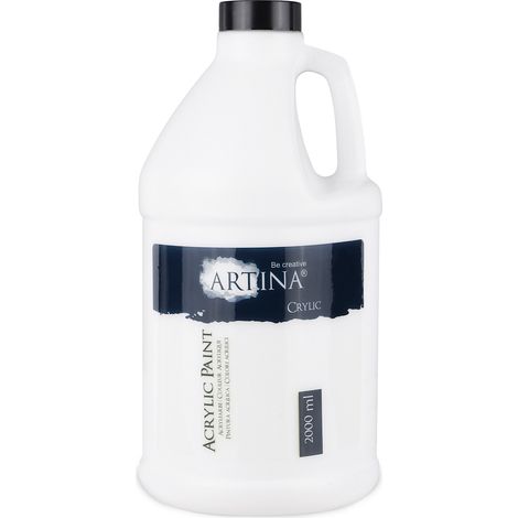 Artina Acrylfarbe 2000ml Titanweiß Crylic