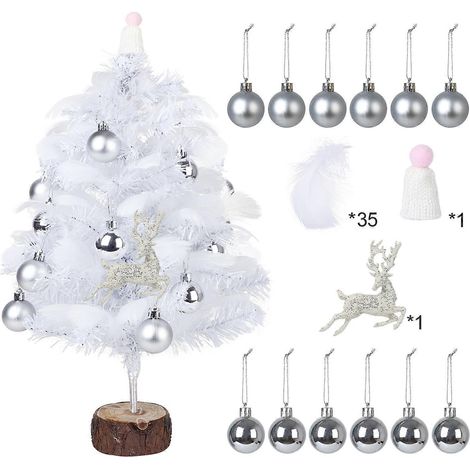 Guirlande lumineuse Plume Arbre Artificiel Décoratif Ornement de Bureau Simulation pour Fêtes de Fin d'Année Maison (1/5)