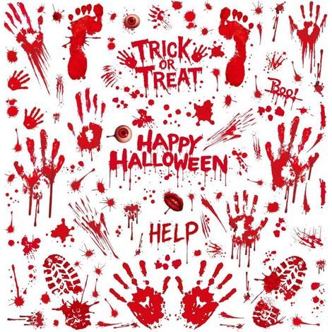 Autocollants de fenêtre d'Halloween, 104 pièces, décorations d'Halloween, autocollants de fenêtre en PVC (1/5)