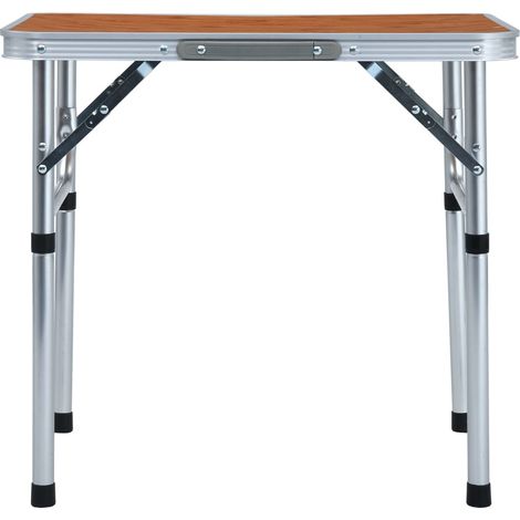 Faltbarer Campingtisch Aluminium 60x45 cm