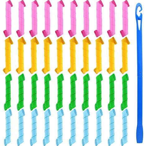 Krulroller - 30 Cm - Sin Calor Ni Electricidad - Para Cabello Humedo - Reutilizable - 40 Unidades (1/5)