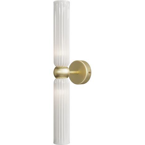 Maytoni Antic Applique murale moderne haut et bas dorée 2xG9 abat-jour blanc