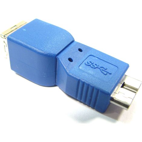 BeMatik - Adaptateur USB 3.0 vers USB 2.0 (Micro USB B to B Femme Femme) (1/2)