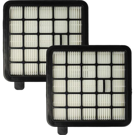 vhbw 2x Filtro compatible con Beko VCO 42701 AB, BKS 5440 A, VCO42701AB, VCO 42702 AD, VCO 42701 AR aspiradora - filtro Hepa Negro Blanco