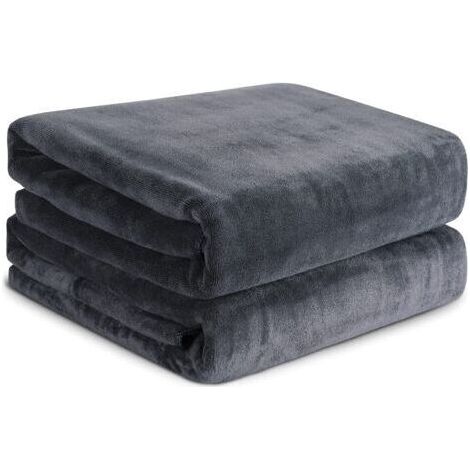 Lot de 2 serviettes de bain - Draps de Bain 80180cm Grande Serviettes très absorbantes, 80180cm(Gris) (1/5)