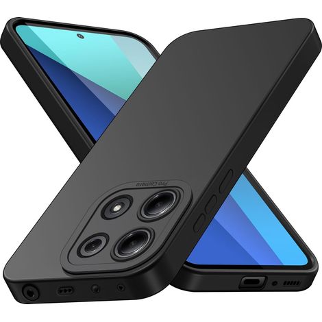 Coque pour Xiaomi Redmi Note 13 4G (Pas pour Note 13 5G), Housse Etui Protection en Silicone Souple,Cover Antichoc avec Protege de Camera,Compatible avec TPU (Noir, Redmi Note 13 4G) (1/5)