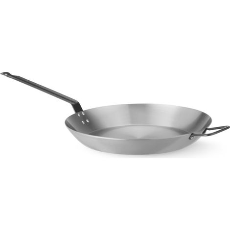 Sartén lionesa de acero al carbono con 2 asas, diámetro 360 mm
