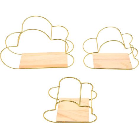Étagères flottantes en forme de nuage, décoration murale facile à installer pour chambre à coucher et salon (1/5)