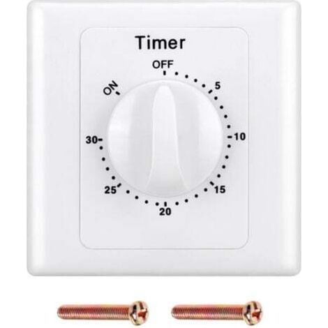 220 V Interrupteur Minuterie Pompe Haute Performance Commande Électronique Compte à Rebours Mécanique Socket Time Switch-30min (1/5)