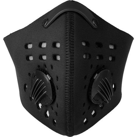 Masque anti-poussière durable et chaud pour cyclisme en plein air - Noir