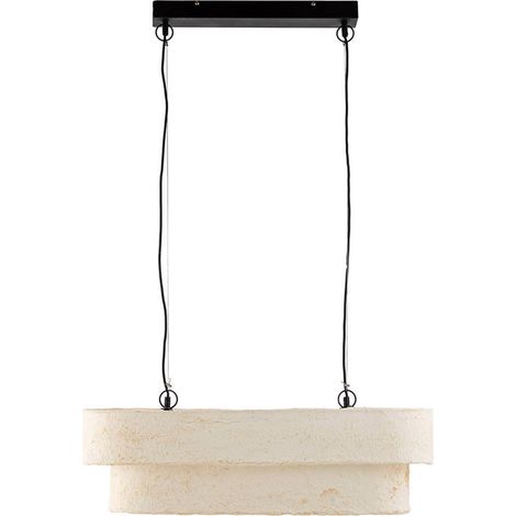Suspension architecte en papier mâché - blanc et noir (1/4)