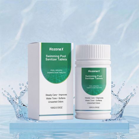 Pool cleaning sheets for daily cleaning of pool scale and stains, convenient for deodorizing and maintaining your pool – 100g -- BIEMMEDUE (1/5)