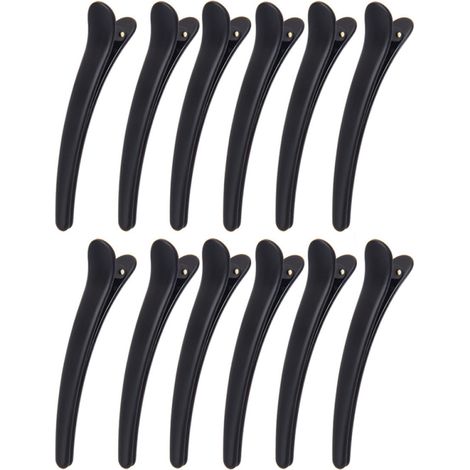 Juego de 12 pinzas para el cabello con peine, herramienta de peinado para salón y hogar (mujeres y niñas). (1/5)
