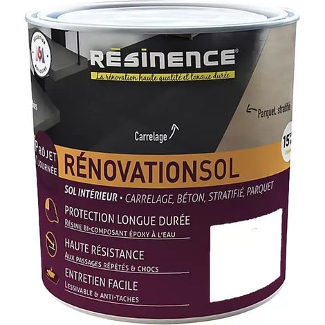 Résine colorée RÉSINENCE RénovationSol Blanc 0,3 L (1/2)