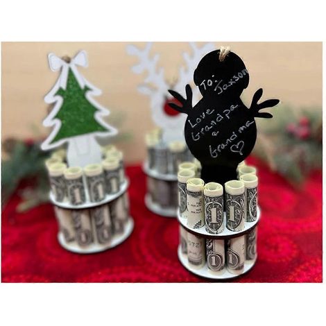 Décorations de Noël en forme de tirelire, tirelire décorative pour les fêtes -- (1/5)