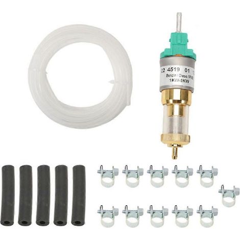 Kit de chauffage de voiture ultra silencieux 12 V 1 kW-5 kW avec filtre à carburant, collier de serrage et tuyau pour pompe à air/huile de stationnement. (1/5)