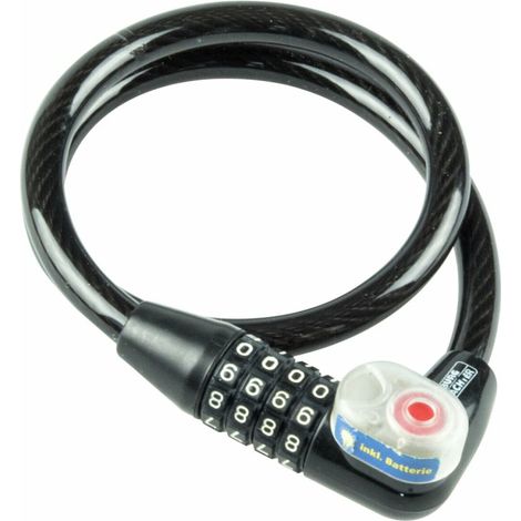 BURG-WÄCHTER  Candado  para  bicicleta  230  L  L.65  cm  Cable-D.10mm  Rodillos  de  números  4  -  230  65  L (1/2)