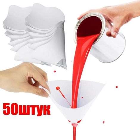 Irovami Cônes de filtre à peinture avec maille en nylon fin, 50 pièces (1/5)