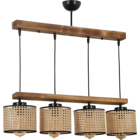WellHome WELL HOME - Lámpara de techo diseño Vintage 15x65x80cm