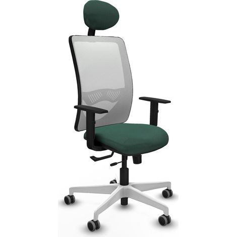 Chaise piqueras y crespo Zulema blanc accoudoirs réglables (1/2)