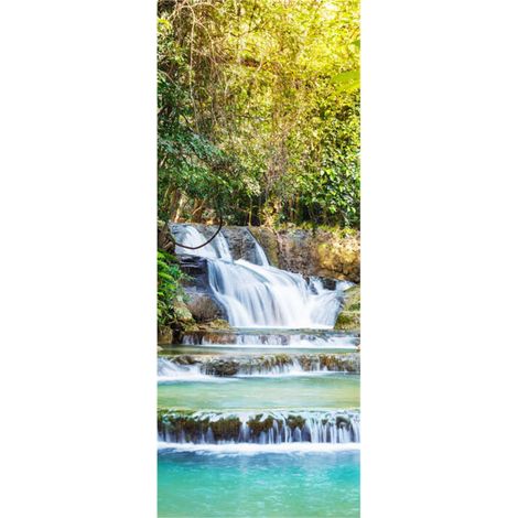 Panneau mural douche en alu-composite VIPANEL - Inspiration Nature Décor Chutes d'Eau 1 - Finition Brillant - 100x255cm (1/5)
