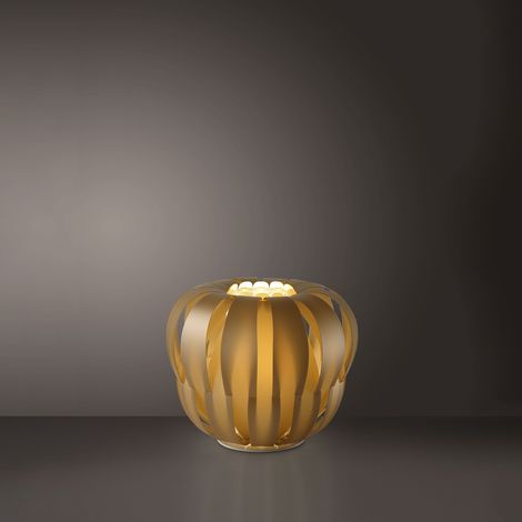 Piantana New Gold in Metallo Bianco Diametro 60 x 55h cm