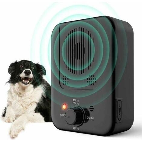 Anti Aboiement Chien, Ultrasons Anti aboiement, Automatique Anti-Aboiement Chien Ultrason Dispositif Étanche pour Les Petits et Grands Chiens (1/3)