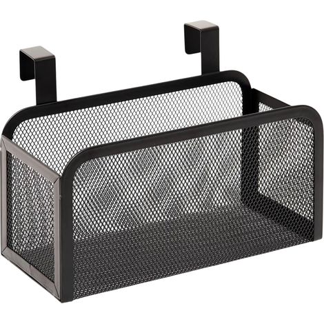 Panier de Rangement sur Porte "Spacy" 25cm Noir